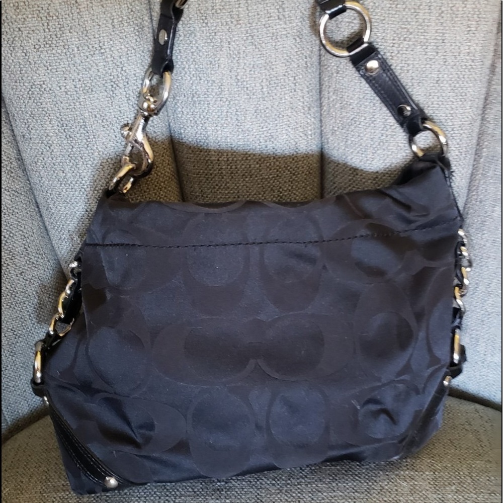 Authentic Coach Hobo Style Black Hand Bag